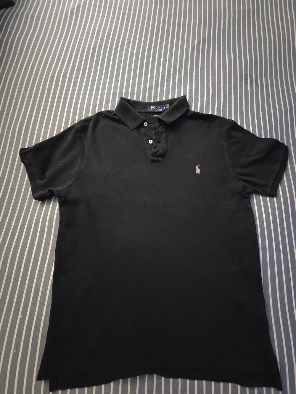 Ralph Lauren Men’s Black Polo with Subtle Pink Pony